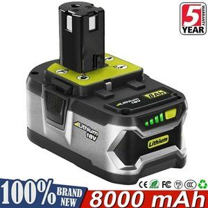 For RYOBI P108 18V One+ Plus High Capacity Battery 18 Volt Lithium-Ion New 8.0Ah